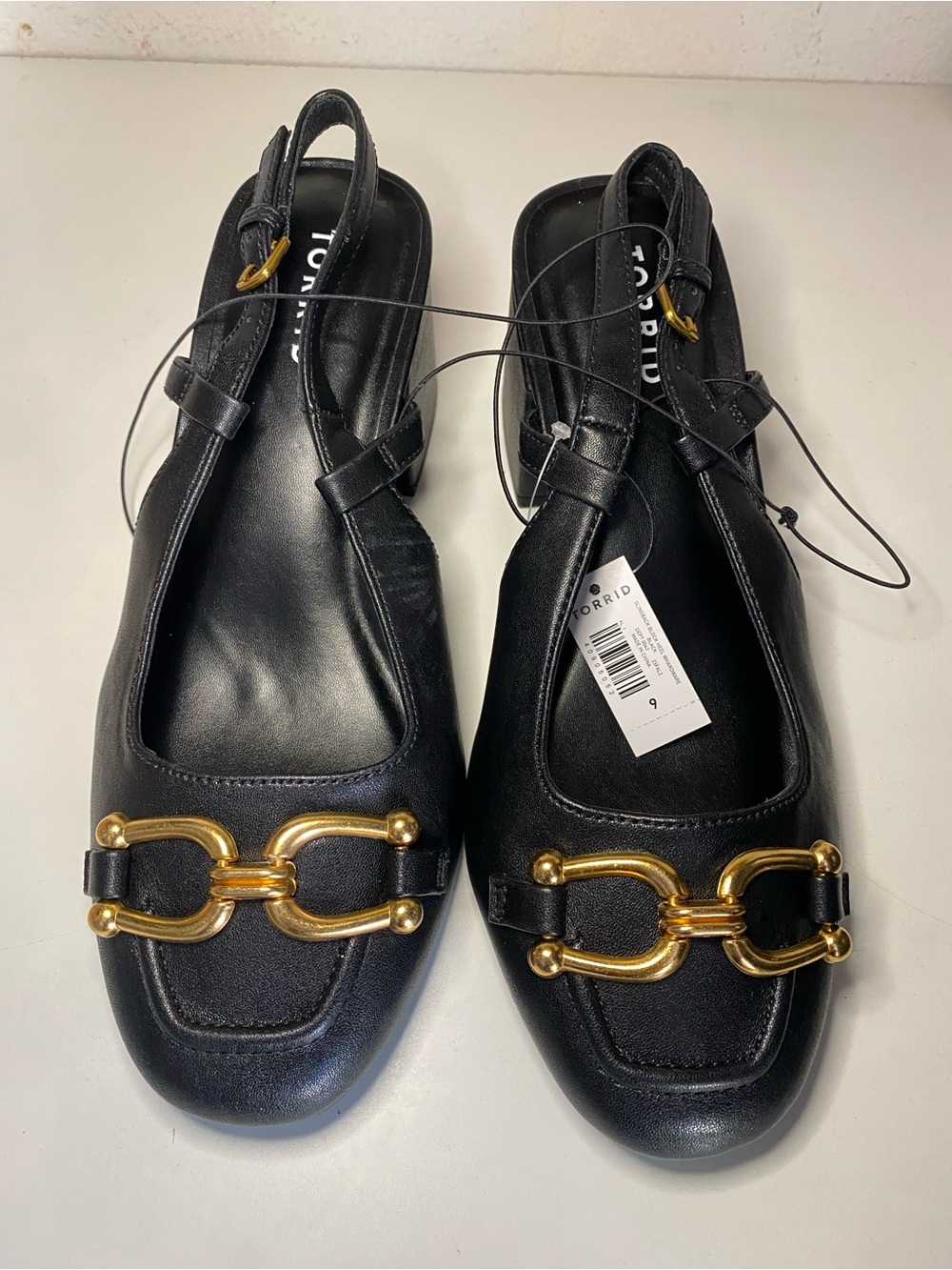 torrid Slingback Block Heel whardware Black